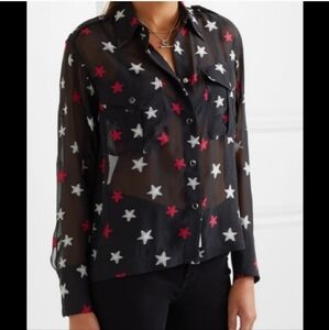 Rag&bone star silk bottom down shirt sizeL